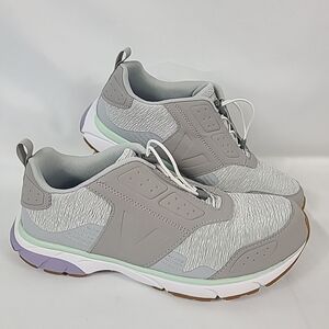 NEW Vionic Women's Deon Sneaker Light Grey Green Sz 10